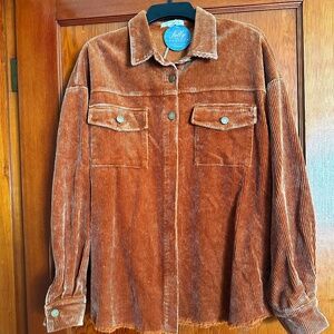 Rust corduroy jacket size large
